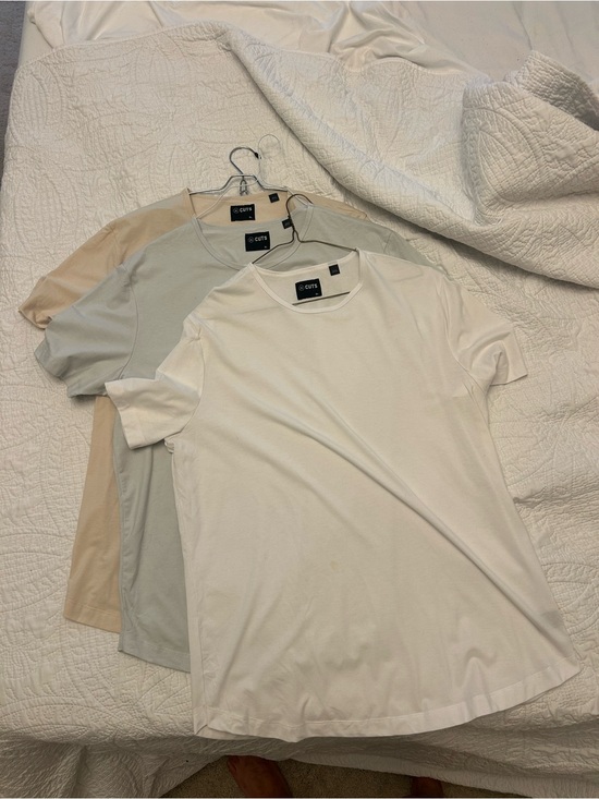 Cuts Clothing Other - Cuts Clothing Short Sleeve Crew Tee in White, Light Gray, Beige bundle of 3